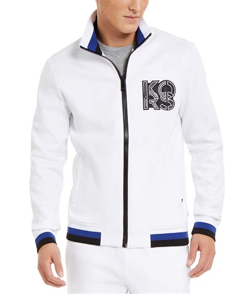 michael kors men's logo patch track jacket|Empire Logo Jacquard Jacket .